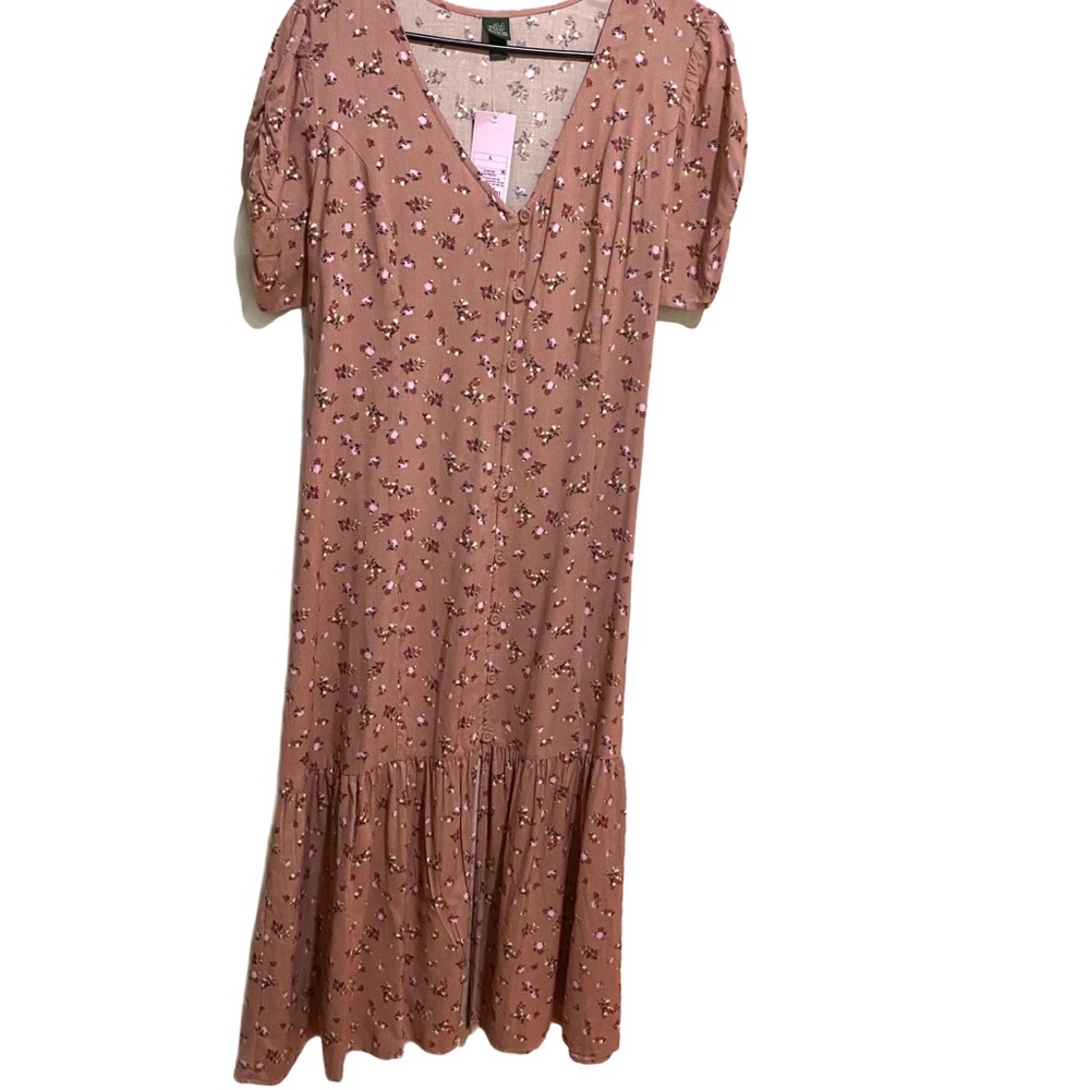 Wild Fable Front Button A-Line Dress Size Large